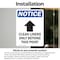 Signmission Clean Linens Only Sign With Symbol, 10 in W x Rectangle, Vinyl Decal OS-2PACK-NS-D-1014-V-10616 - alternate 6